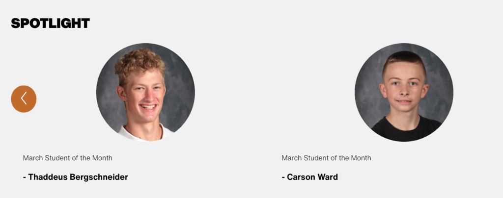 student of the month